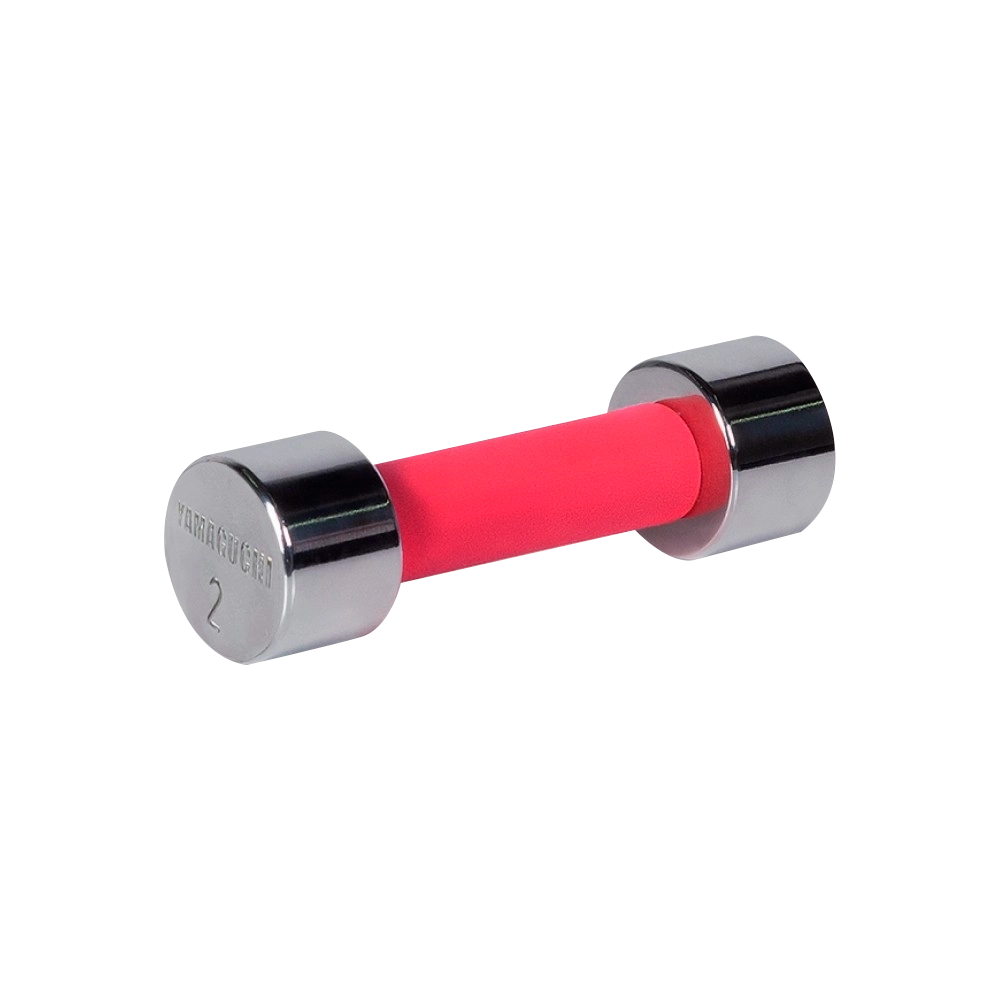 Стальная неразборная гантель Yamaguchi Chrome Dumbbell 2 кг