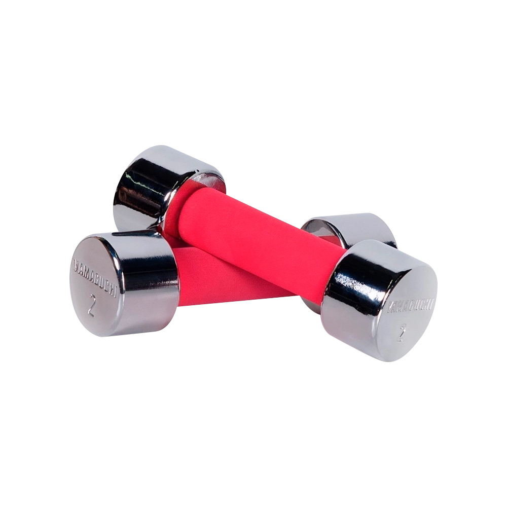 Стальная неразборная гантель Yamaguchi Chrome Dumbbell 2 кг