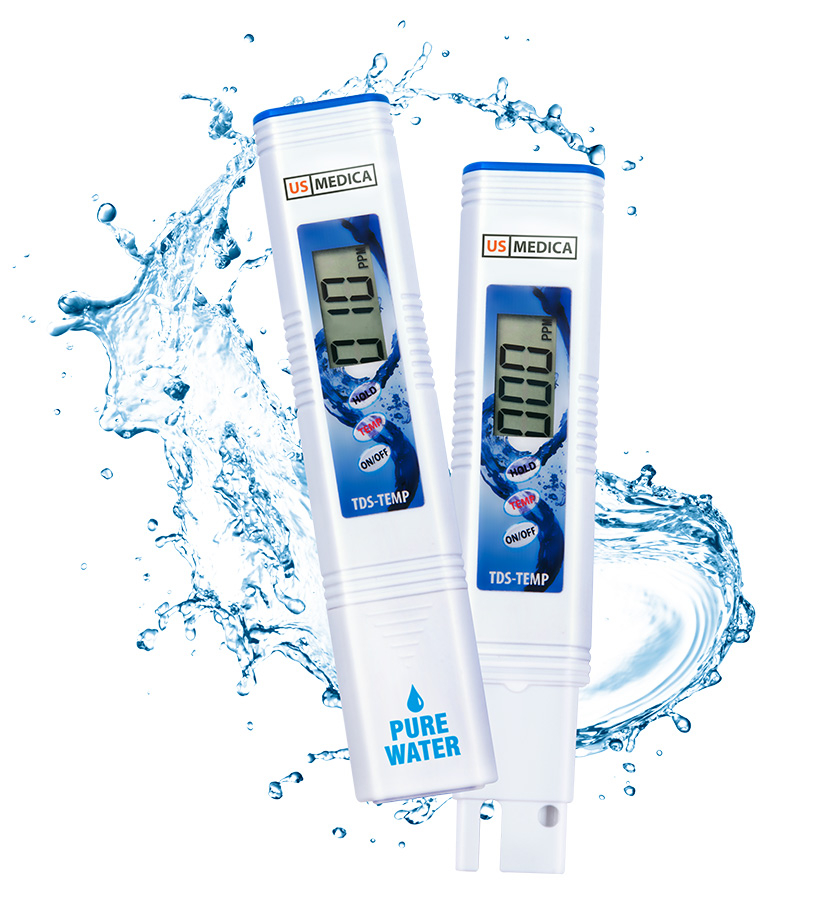 Прибор для определения качества воды TDS метр Aqua Tester  US MEDICA Pure Water