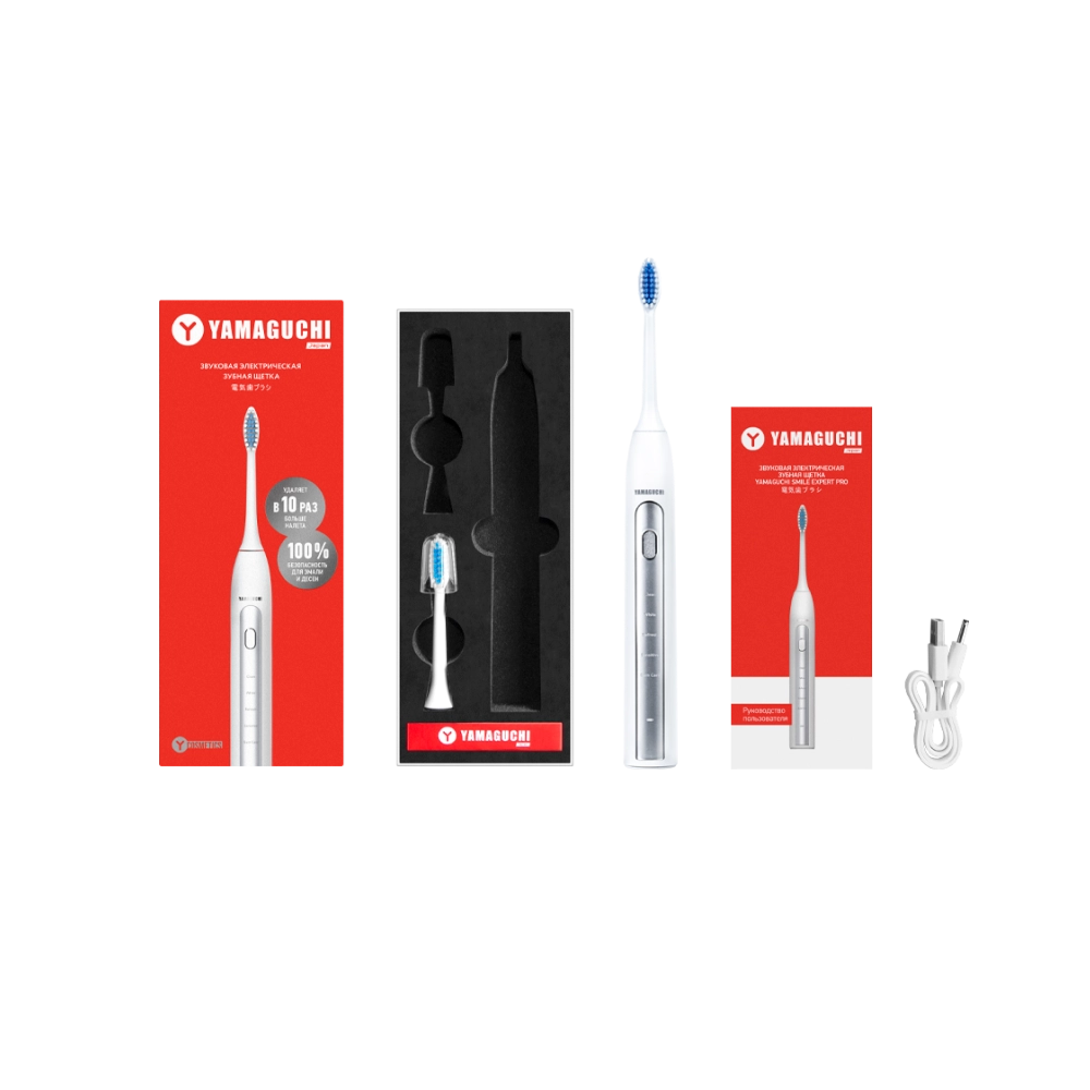 Звуковая электрическая зубная щетка Smile Expert Pro для ежедневного ухода за полостью рта в домашних условиях.